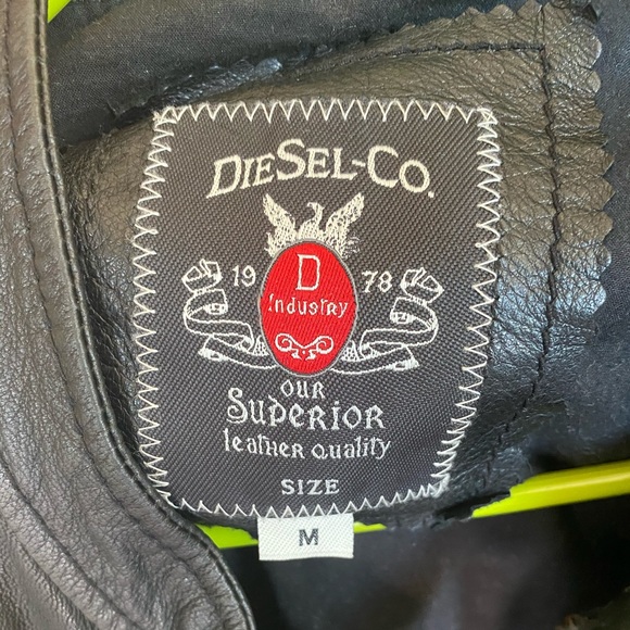 Diesel Co. Black Leather Jacket - Picture 3 of 5